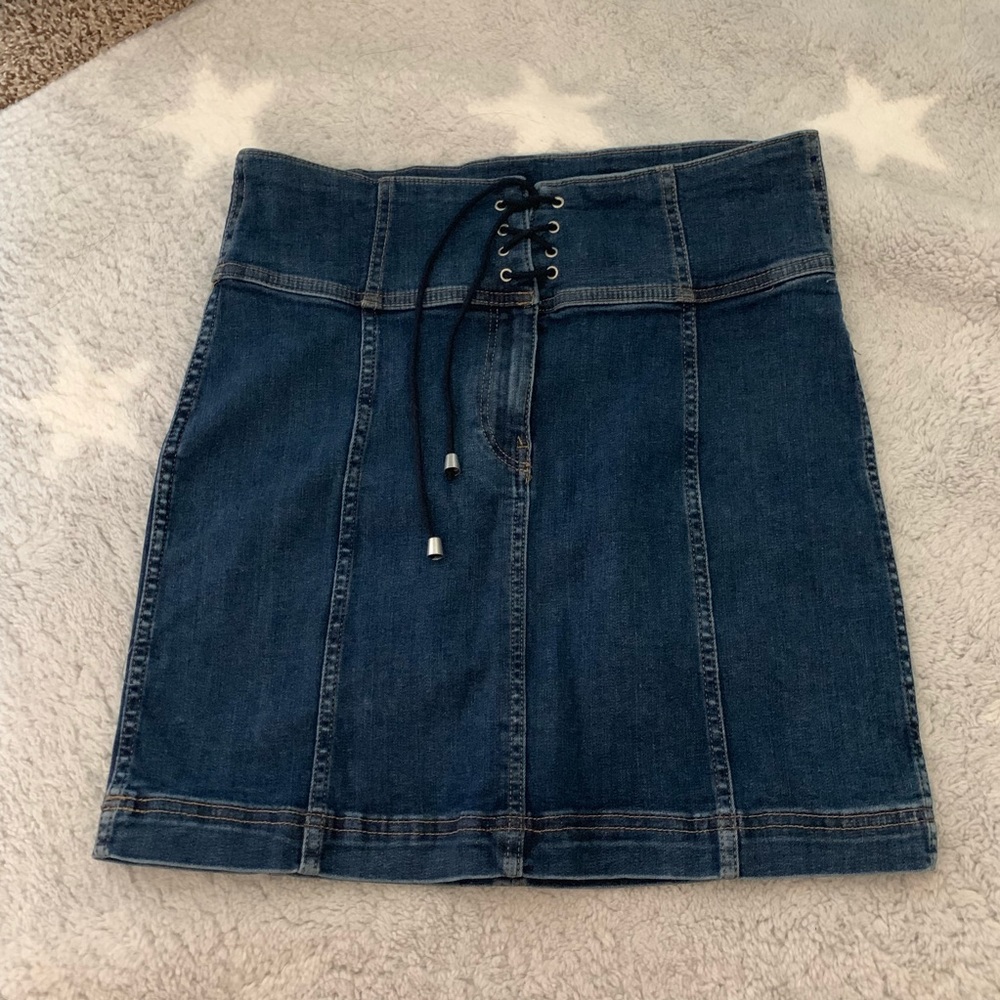Free People Denim Skirt